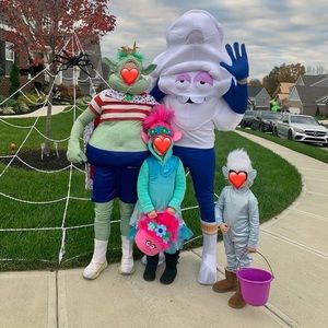 DreamWorks Trolls costumes! Selling 4 costumes together!